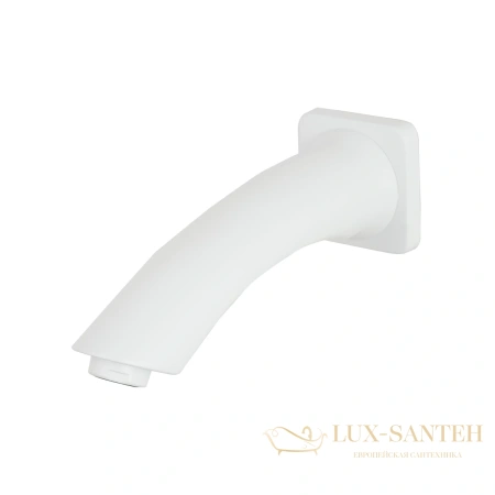 излив для ванны lemark lm3781mw, белый матовый