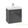 тумба под раковину villeroy & boch avento a88800b1 530х514х352 мм петли слева, crystal grey
