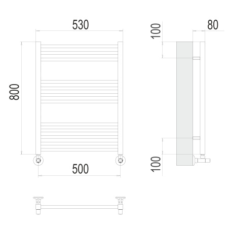 полотенцесушитель водяной terminus сицилия 4670078530790 п12 500x800