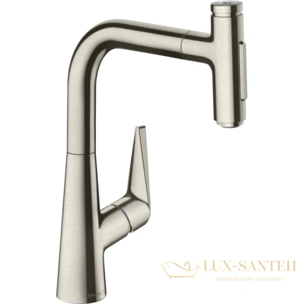 смеситель для кухни hansgrohe talis select m51 72824800 сталь