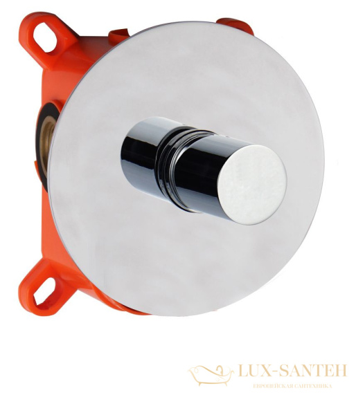 встраиваемый смеситель aqg tube 01tub350nc для душа, хром-черный матовый