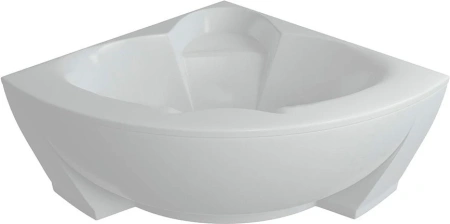 акриловая ванна aquatek поларис-1 140x140 pol1-0000030 с фронтальным экраном (вклеенный каркас)
