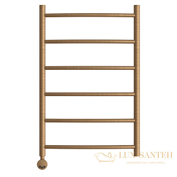 полотенцесушитель 500x800 электрический point афина pn04158bre п6, левый/правый бронза
