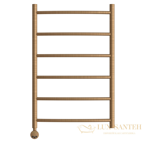 полотенцесушитель 500x800 электрический point афина pn04158bre п6, левый/правый бронза