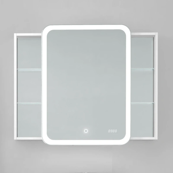 зеркальный шкаф jorno bosko bos.03.100/w 100х80 см, белый 