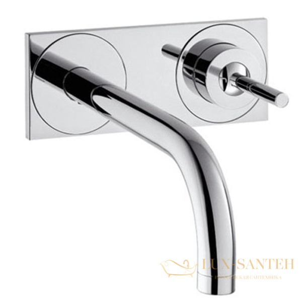 смеситель для раковины, axor uno, 38112000, встраиваемый, с донным клапаном, (внешняя часть), хром