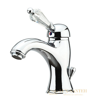 смеситель для раковины fiore imperiale sky 82zz5221 с донным клапаном, бронза-swarovski