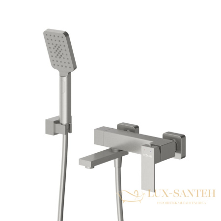 смеситель для ванны cezares slider-vd-in, с ручным душем, нержавеющая сталь