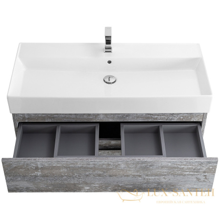 тумба под раковину cezares molveno 46 molveno 46-100-2c-so-lg 100 см подвесная, legno grigio