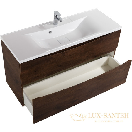 тумба под раковину belbagno marino-h60 marino-h60-1100-2c-so-rw-p 110 см подвесная, rovere moro