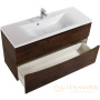 тумба под раковину belbagno marino-h60 marino-h60-1100-2c-so-rw-p 110 см подвесная, rovere moro