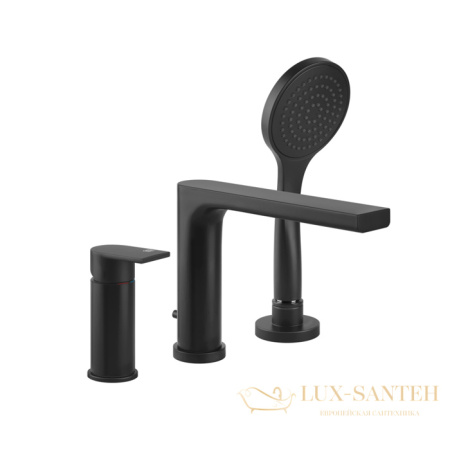 смеситель на борт ванны gessi emporio via manzoni 38634.299, black xl