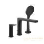 смеситель на борт ванны gessi emporio via manzoni 38634.299, black xl