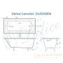 ванна чугунная delice camelot 180х80 с антискользящим покрытием dlr230616-as, белый глянцевый