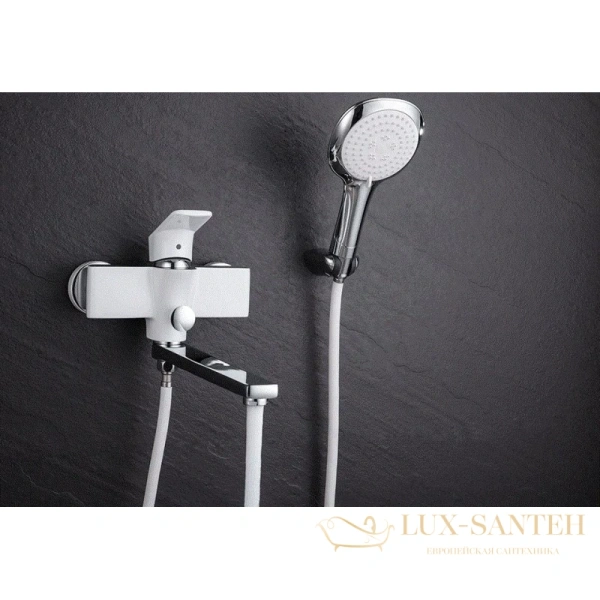 смеситель d&k berlin.steinbeis da1433316 для ванны, хром/белый