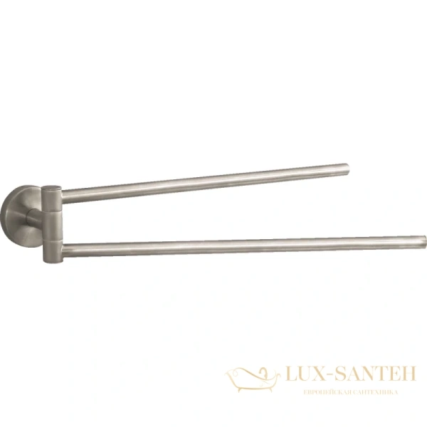 полотенцедержатель hansgrohe logis 40512820 двойной, шлифованный никель