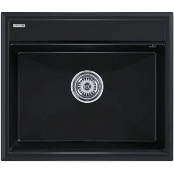 кухонная мойка paulmark stepia pm115951-blm, черный металлик