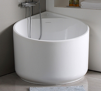 акриловая ванна abber ab9305, цвет белый