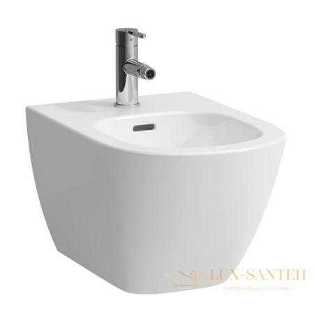 биде подвесное laufen lua 8.3008.1.000.302.1, 520*360 мм, 1 отверстие для смесителя, белый глянецевый