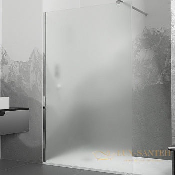 душевая перегородка rgw walk in 41100212-51 wa-02 120, профиль хром, стекло шиншилла