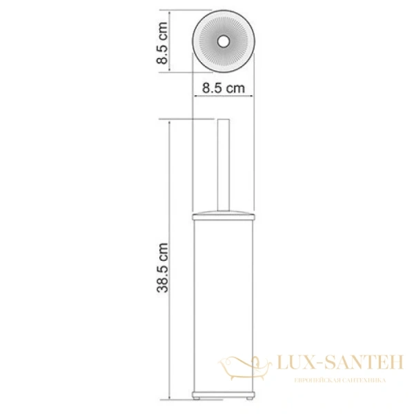 ерш wasserkraft bm k-1027w, хром/белый