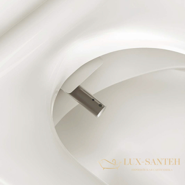 унитаз приставной 38х59 см artceram hype khyv002 05 00, с крышкой-биде и дистанционным пультом,  saniglaze matt white
