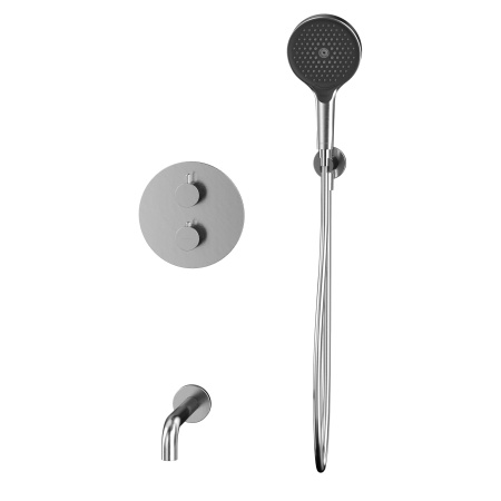 термостатическая система для ванны скрытого монтажа whitecross y yset10topnib никель брашированный