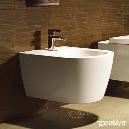 биде duravit me by starck 2288150000 подвесное, белый