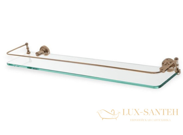 стеклянная полка stil haus smart sm04(25) с ограждением, бронза