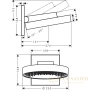 верхний душ hansgrohe rainfinity 250 1jet 26226700, белый матовый