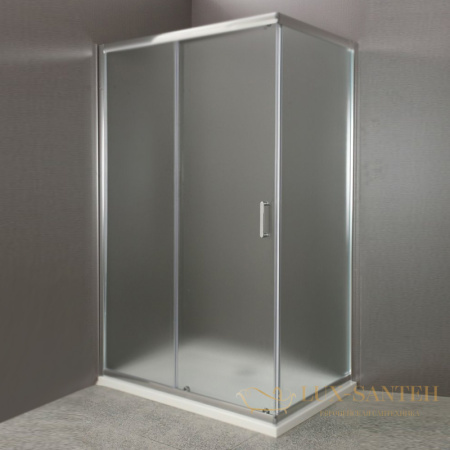 душевой уголок belbagno uno uno-ah-1-100/80-c-cr 100x80 см профиль хром, стекло прозрачное 