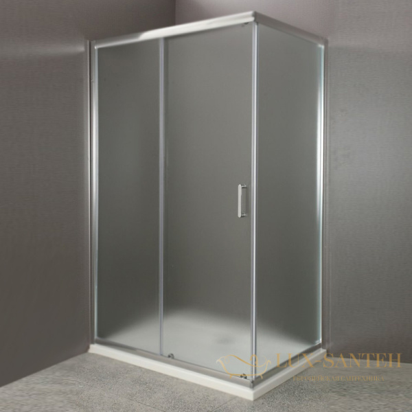 душевой уголок belbagno uno uno-ah-1-100/80-c-cr 100x80 см профиль хром, стекло прозрачное 