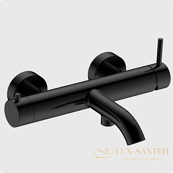 смеситель для ванны aquame siena aqm6212mb, черный матовый