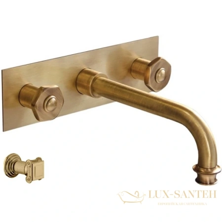 смеситель для раковины cezares aphrodite aphrodite-bls2-02-o без донного клапана, бронза