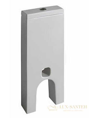 бачок для унитаза hatria y0mk01, размер 37х13х90 см, крепления, внутренниий пластиковый бачок, механизм смыва, белый глянцевый