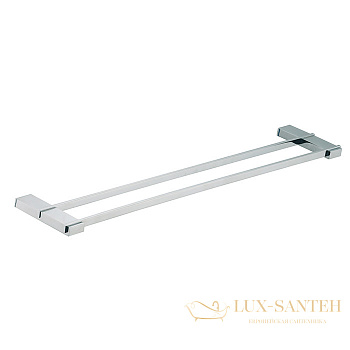 полотенцедержатель двойной 60см fima carlo frattini quadra, f6021/60cr, хром