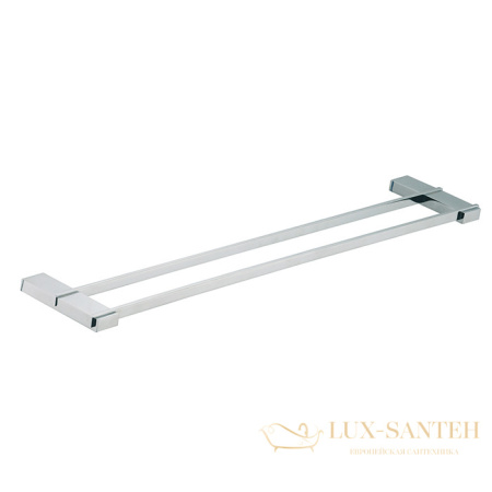 полотенцедержатель двойной 60см fima carlo frattini quadra, f6021/60cr, хром