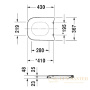сиденье duravit happy d.2 0064590000 для унитаза с крышкой softclose, белый