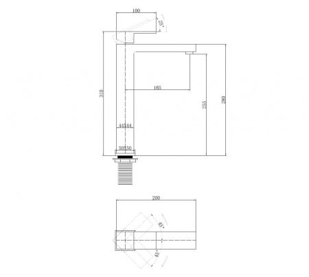 смеситель для раковины, abber daheim af8211 хром
