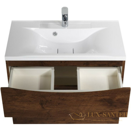 тумба под раковину belbagno marino marino-h60-800-2c-so-rw-p 80 см подвесная, rovere moro