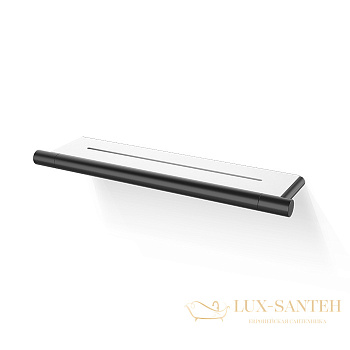 полка для душа 350 мм, decor walther bar da, 0863860, черный матовый/белый