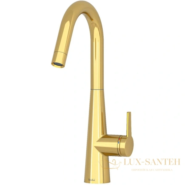 смеситель teska axis e4107 для кухни, золотой