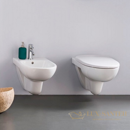 сиденье geberit selnova 500.335.01.1 с крышкой с механизмом плавного закрывания, белый