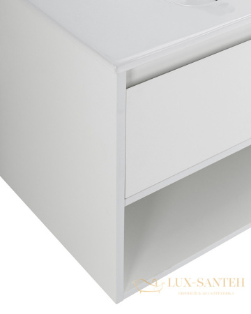 тумба под раковину belbagno kraft kraft-900-1c-so-bo 90 см подвесная, bianco opaco