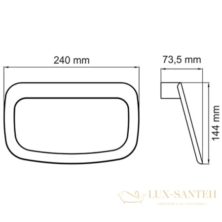 полотенцедержатель-кольцо wasserkraft elbe k-7260, черный