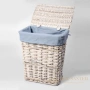плетеная корзина wasserkraft lippe wb-450-m для белья, белый