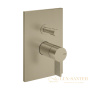 смеситель для душа встраиваемый gessi inverso diamantato 73679.726, на 2 выхода, warm bronze br pvd