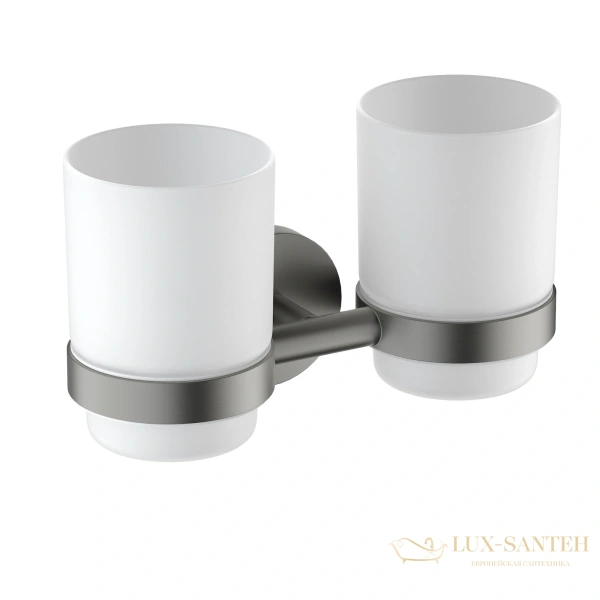 стакан для зубных щеток двойной timo saona 13034/18, черное золото