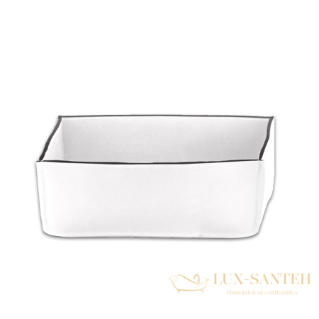 контейнер настольный decor walther, nappa utb, 0938550, натуральная кожа, белый