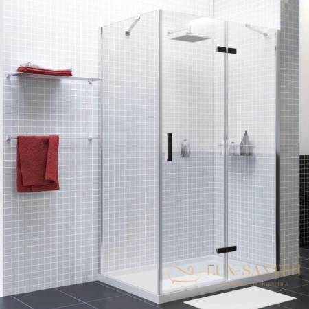 душевой уголок wasserkraft aller black matt 10h06rblack matt 120х80 см 